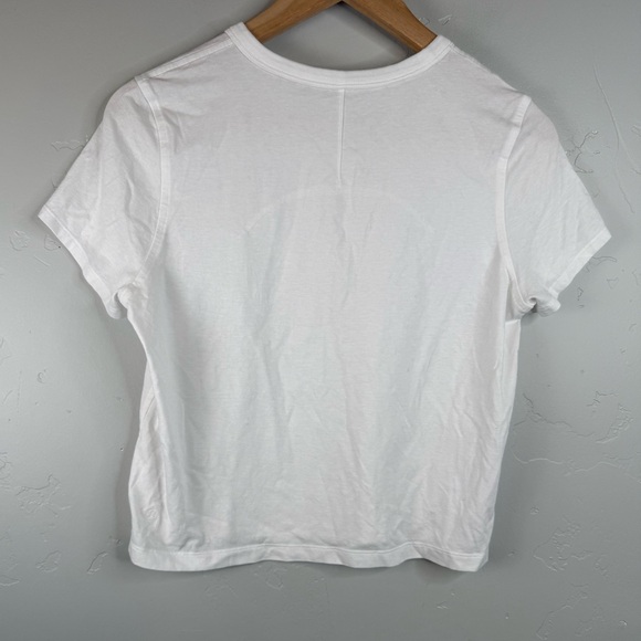 Lululemon Classic Fit Cotton Blend T-Shirt White Size 4 - Picture 4 of 7